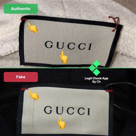 fake gucci jacket vs real|gucci neck tag.